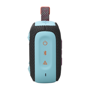 JBL Go 4 - Black and Orange - Ultra-Portable Bluetooth Speaker - Left